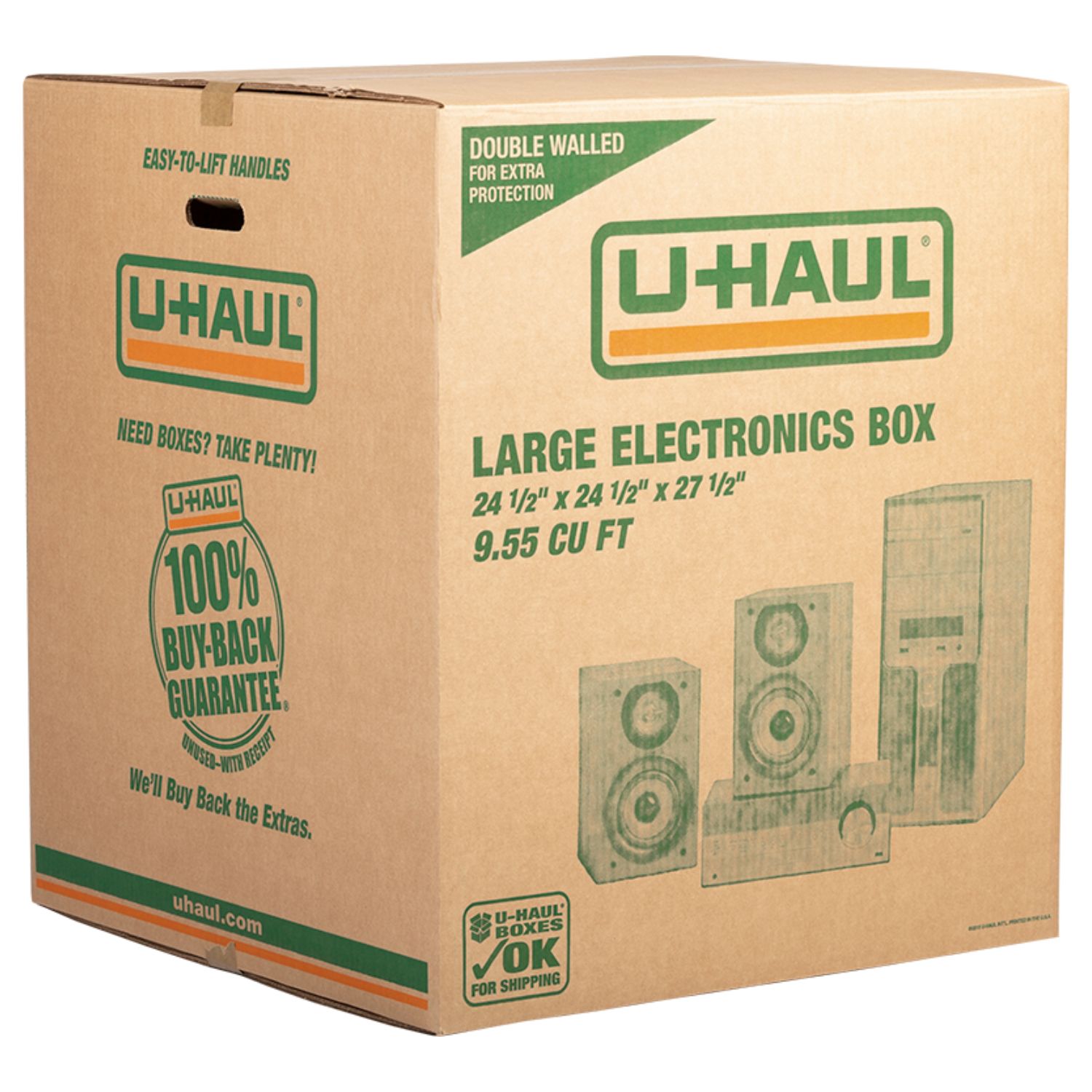 Large Electronics Moving Box