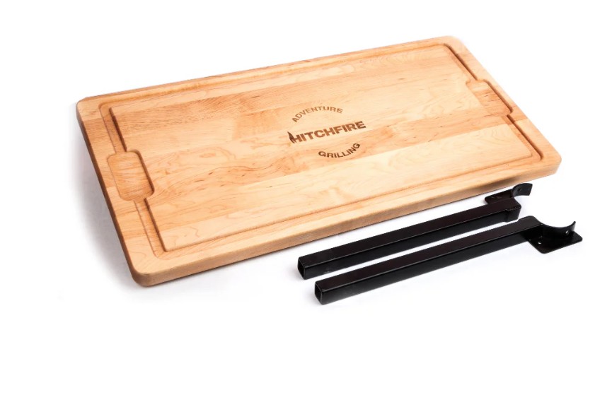 HitchFire Cutting Board Side Table for HitchMounted Dual Swing Arm
