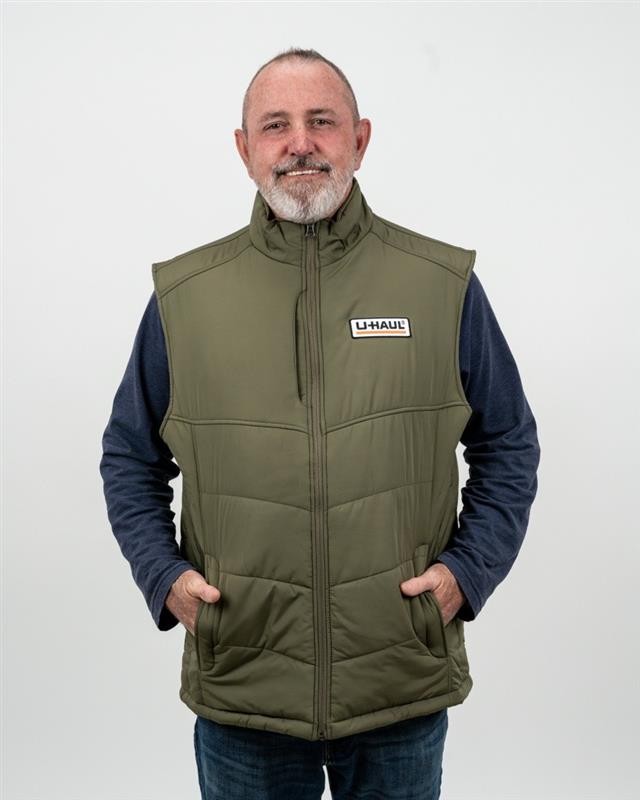 UHaul Puff Vest  Olive