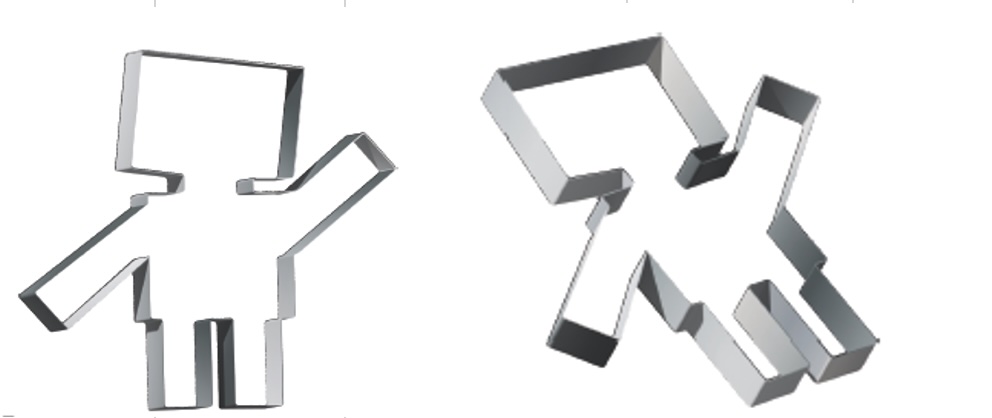 Stainless Steel Boxman Cookie Cutter 