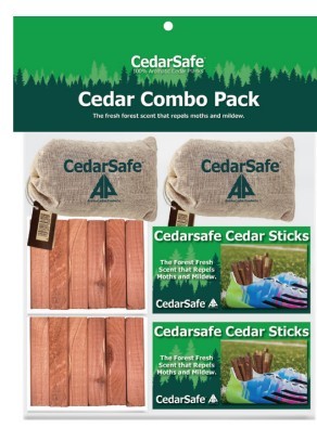 Aromatic Cedar Combo PackIncludes Sachets, Blocks and Sticks