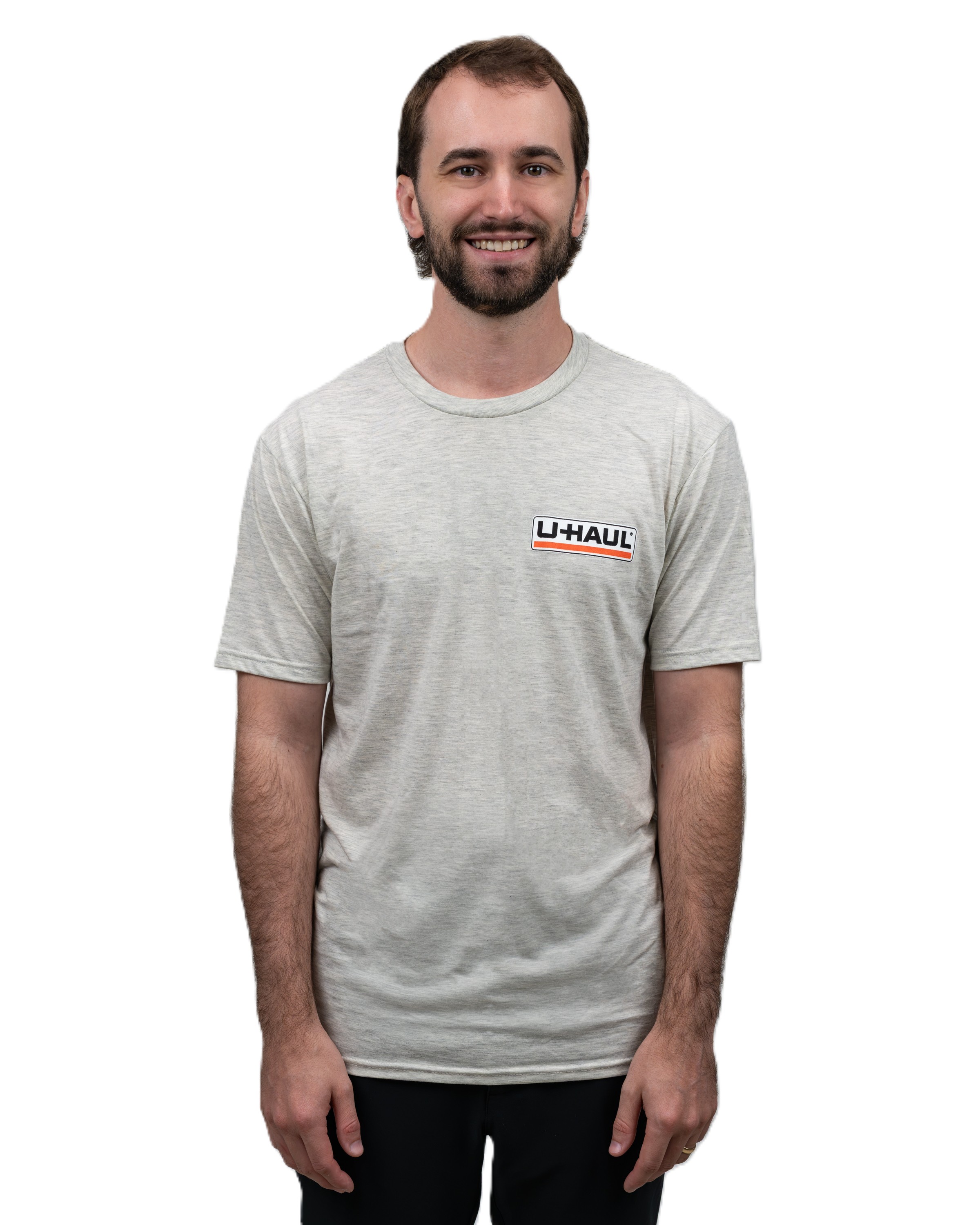 UHaul Unisex Oatmeal Crewneck Logo TShirt  SIZE XL