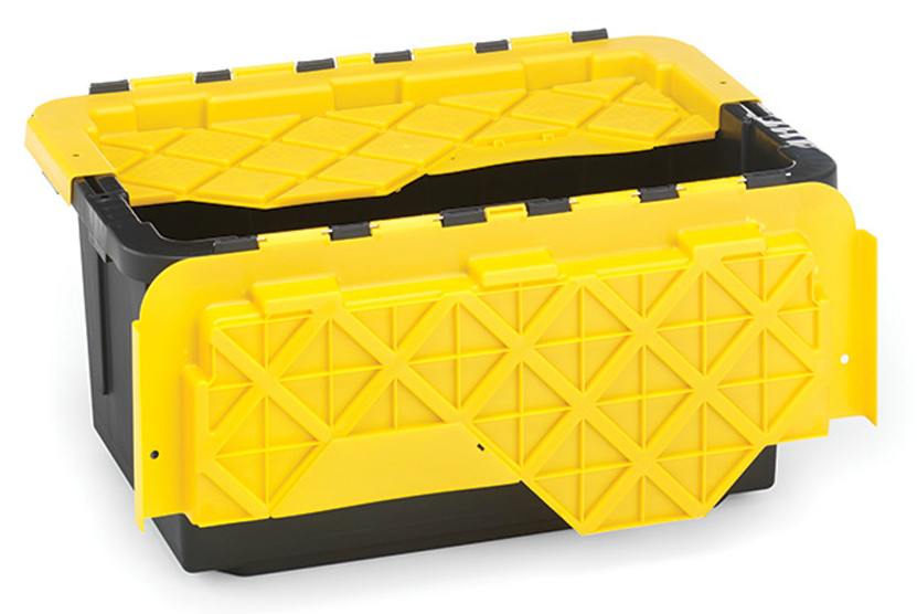 Durabilt® 15Gallon Storage Bins with Flip Lids (Pack of 6)