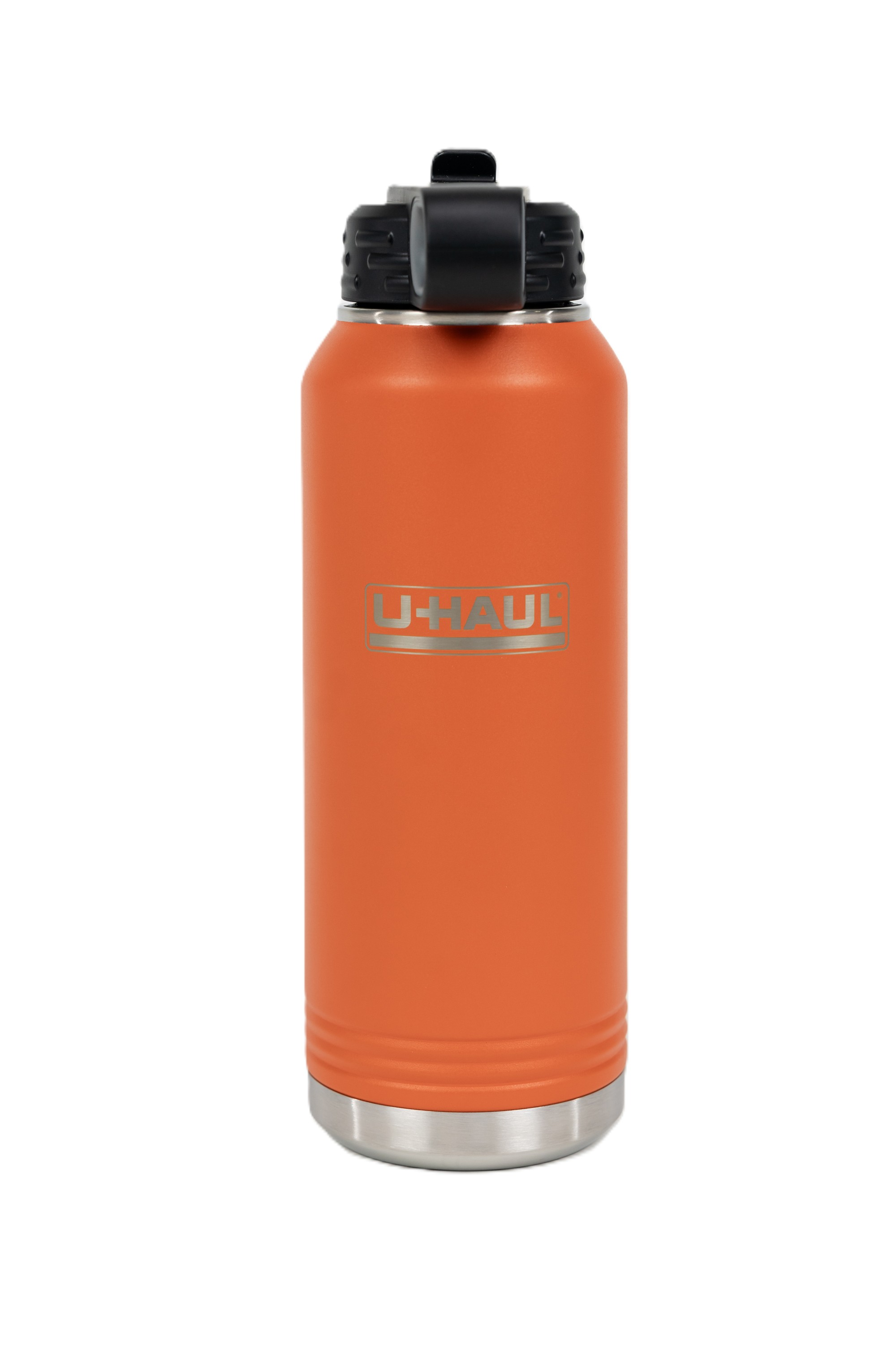 32 oz UHaul Orange Polar Flask Camel Water Bottle W/ Flip Top Straw Lid