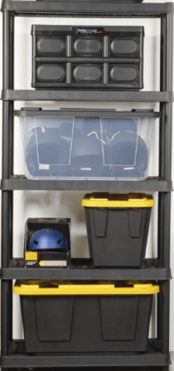 5Tier Storage Rack, Black