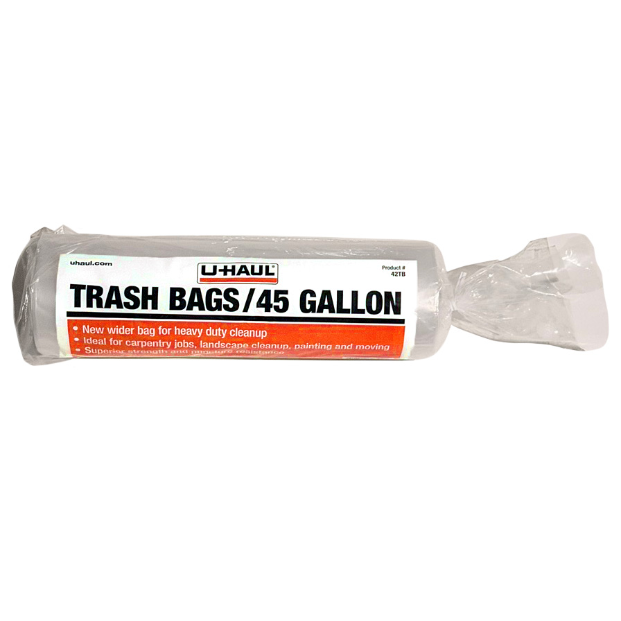 HeavyDuty 45Gallon Clear Trash Bags (Roll of 10)
