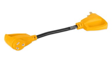 Camco Power Grip Dog Bone Adapter (50A Male, 30A Female)  18 in