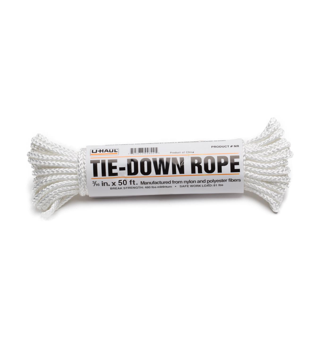 Nylon TieDown Rope (81lb Workload)  50 ft