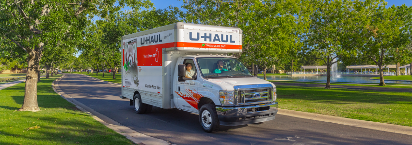 A U-Haul truck