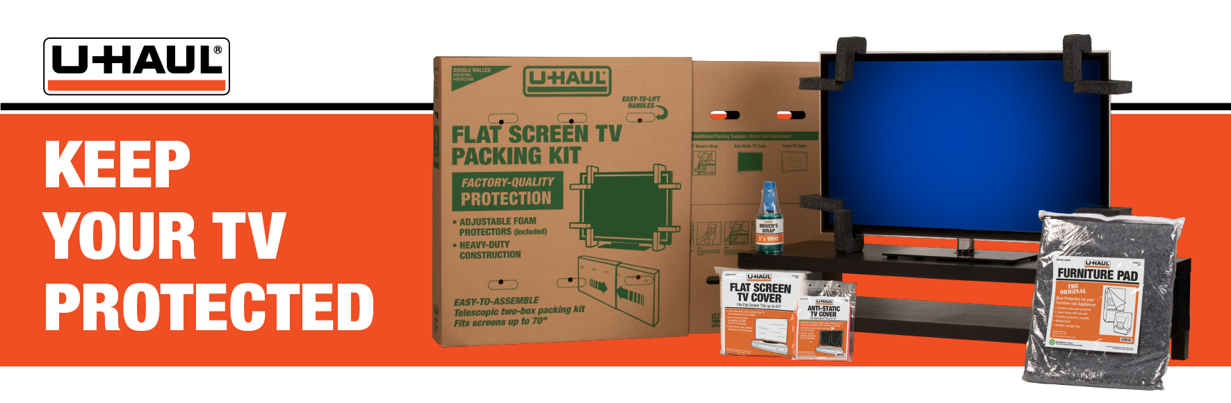 Protect your tv with a tv moving box or kit