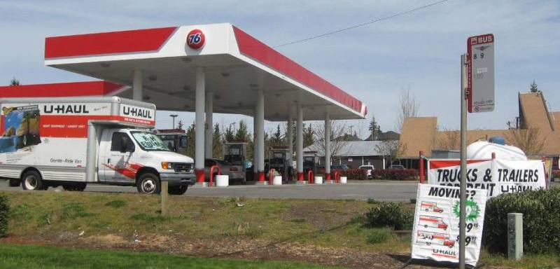 Glacier 76 Gas Station In Everett Washington Adds U Haul Rentals U Haul Blog
