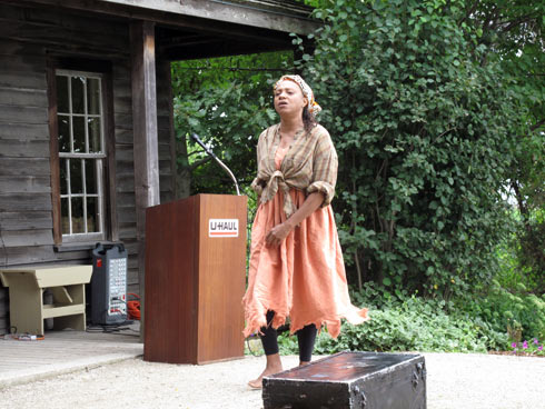 Award-winning actor/playwright Leslie McCurdy performed an excerpt from her play, “The Spirit of Harriet Tubman.”
