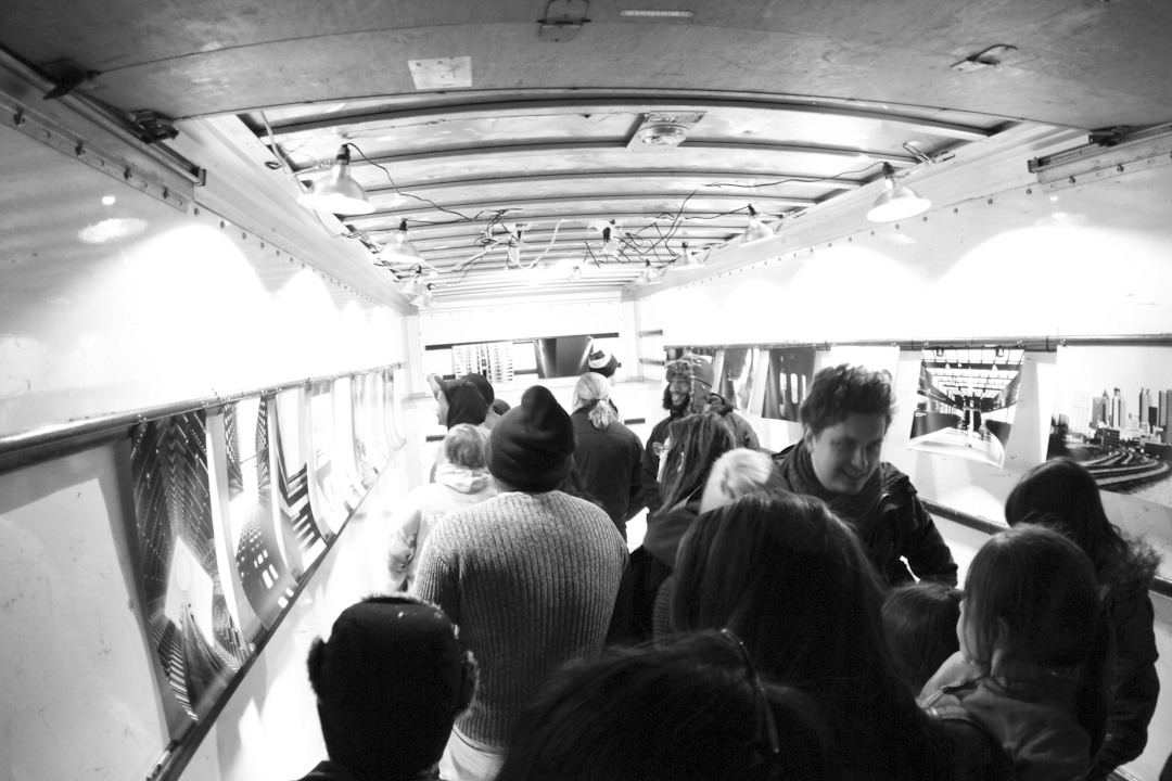 Mobile Art Gallery in a Moving Truck