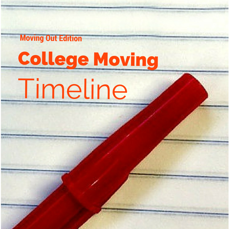 College Moving Tips: Moving Out Timeline (INFOGRAPHIC)