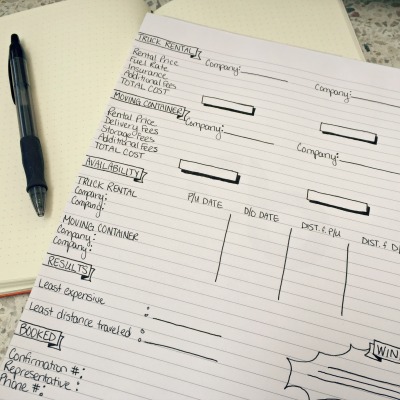 Using a Bullet Journal to Plan Your Move